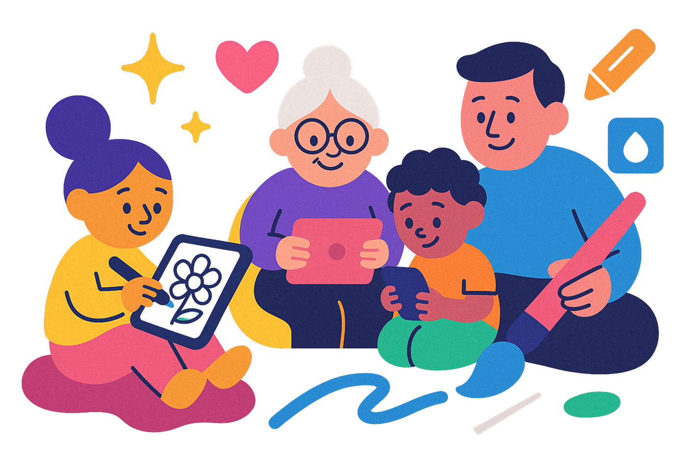 Family coloring together